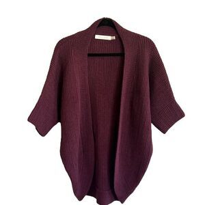 NWT Anthropologie Bishop‎ & Young Oversized Cardigan Sweater Chunky Small Purple